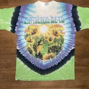 Vintage Grateful Dead 1995 Summer Tour T-Shirt Tie Dye Turtles Terrapin Station